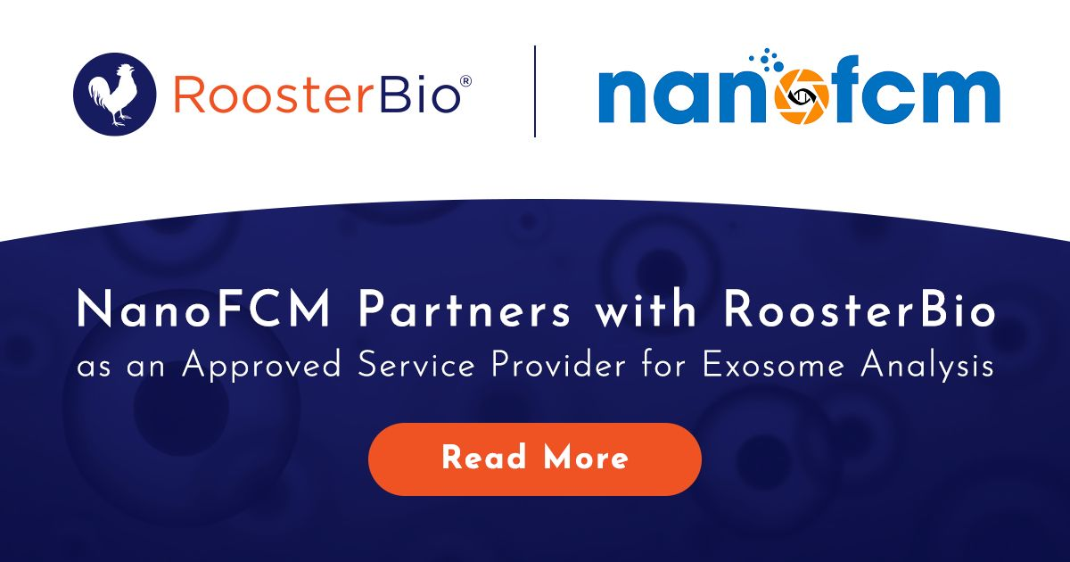  NanoFCM Partners with RoosterBio as an Approved Service Provider for Exosome Analysis